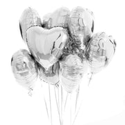 10 Ballons Cœur Rose