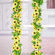 Grande Guirlande de Tournesols Jaune Artificielles