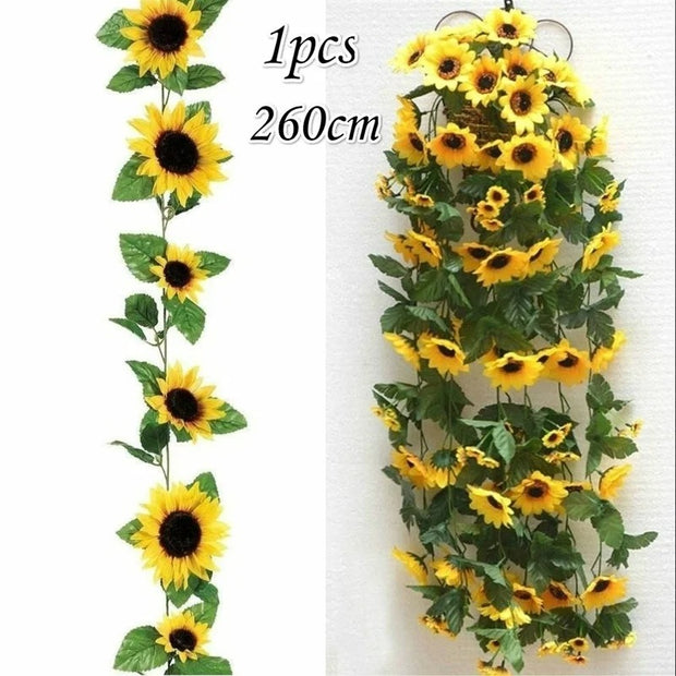 Guirlande de Tournesols Jaune Artificielles