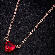 Collier Cœur Rouge