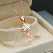 Collier Pendentif Rose