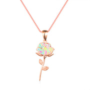 Collier Pendentif Rose