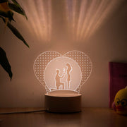 Lampe  LED 3D "Amour" à Offrir