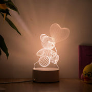 Lampe  LED 3D "Amour" à Offrir