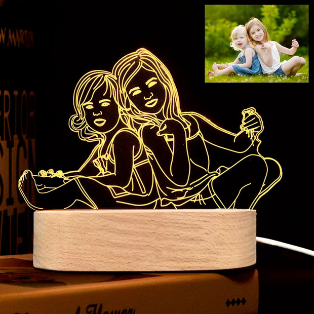 Lampe personnalisée LED dédiée à l'amour et à offrir en cadeau