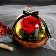 Rose Eternelle Cloche en Verre | Cadeau Saint-Valentin